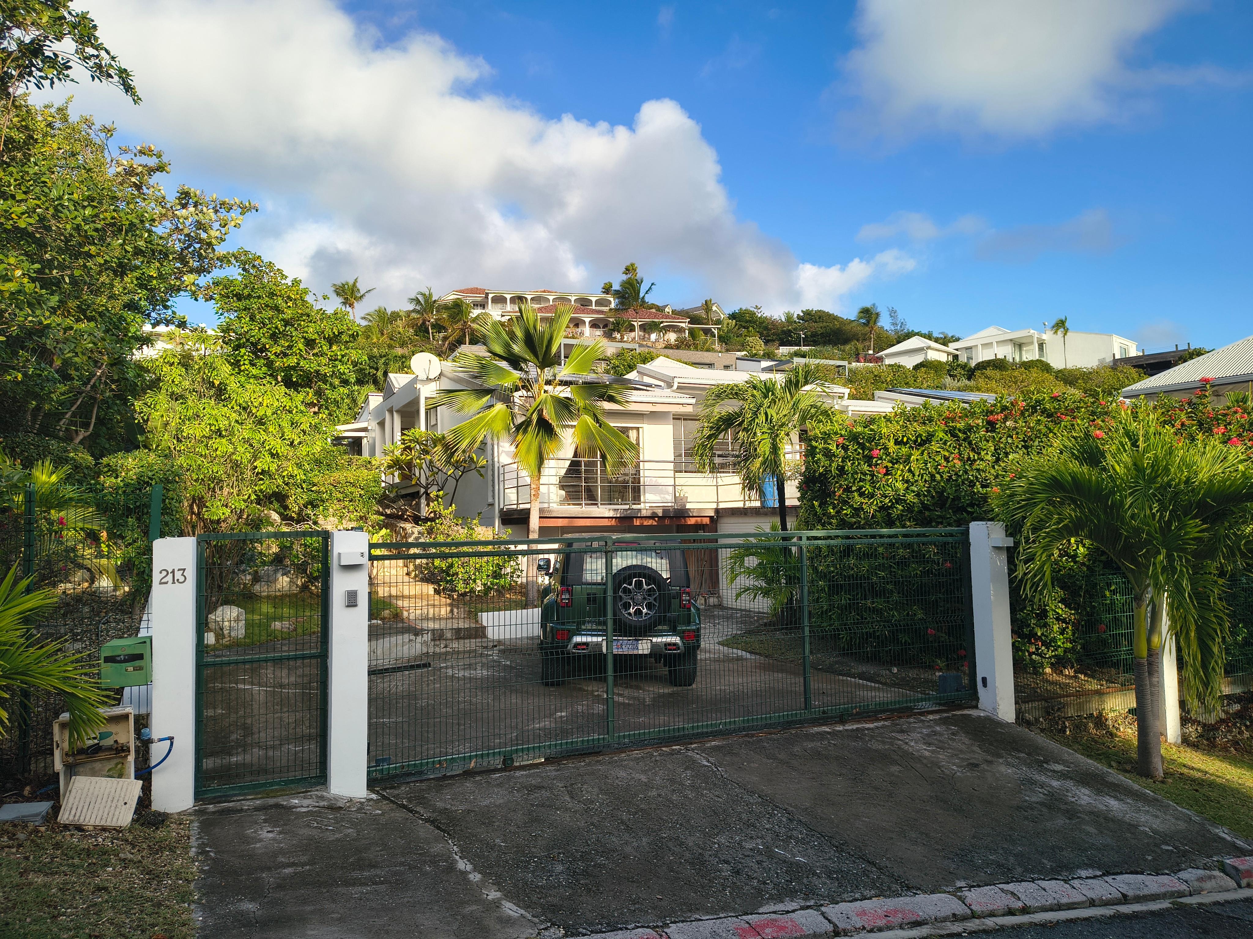 Street view with gate