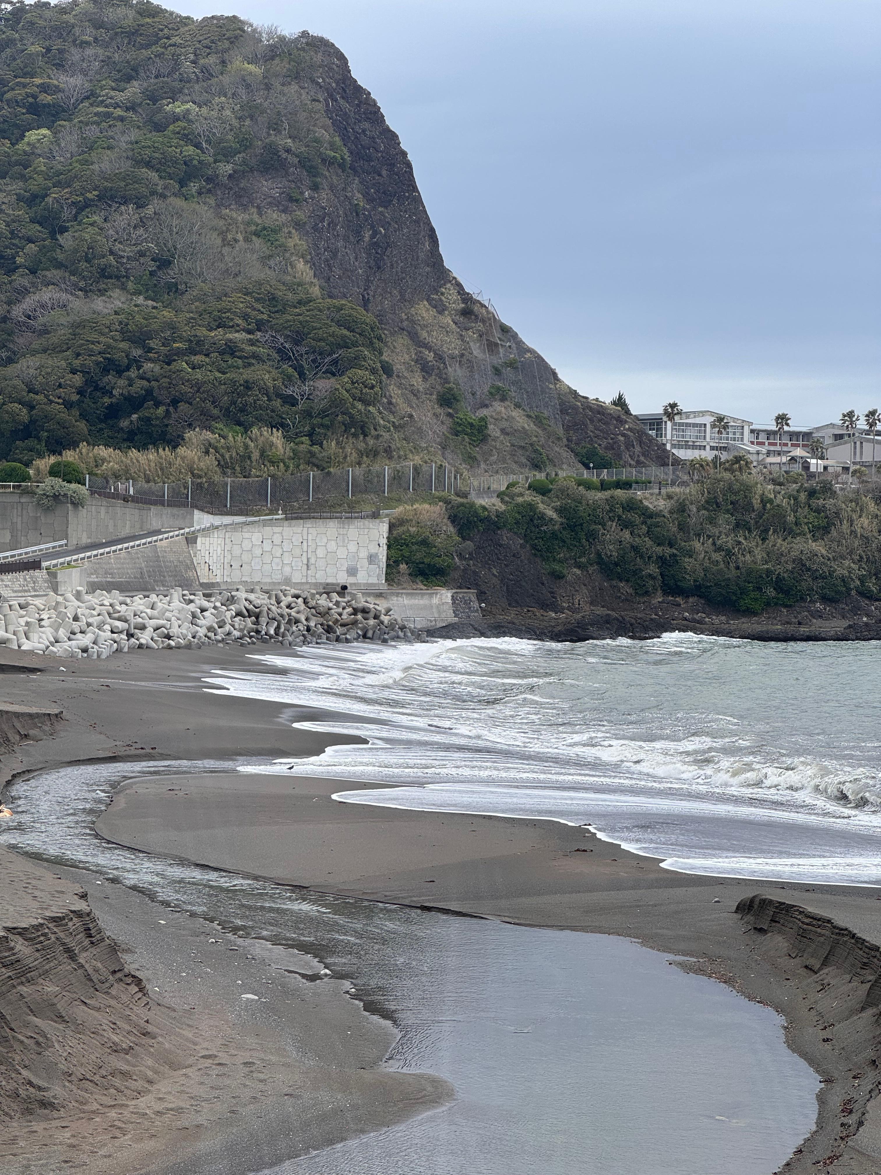 In front of the pensionne