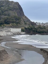 In front of the pensionne