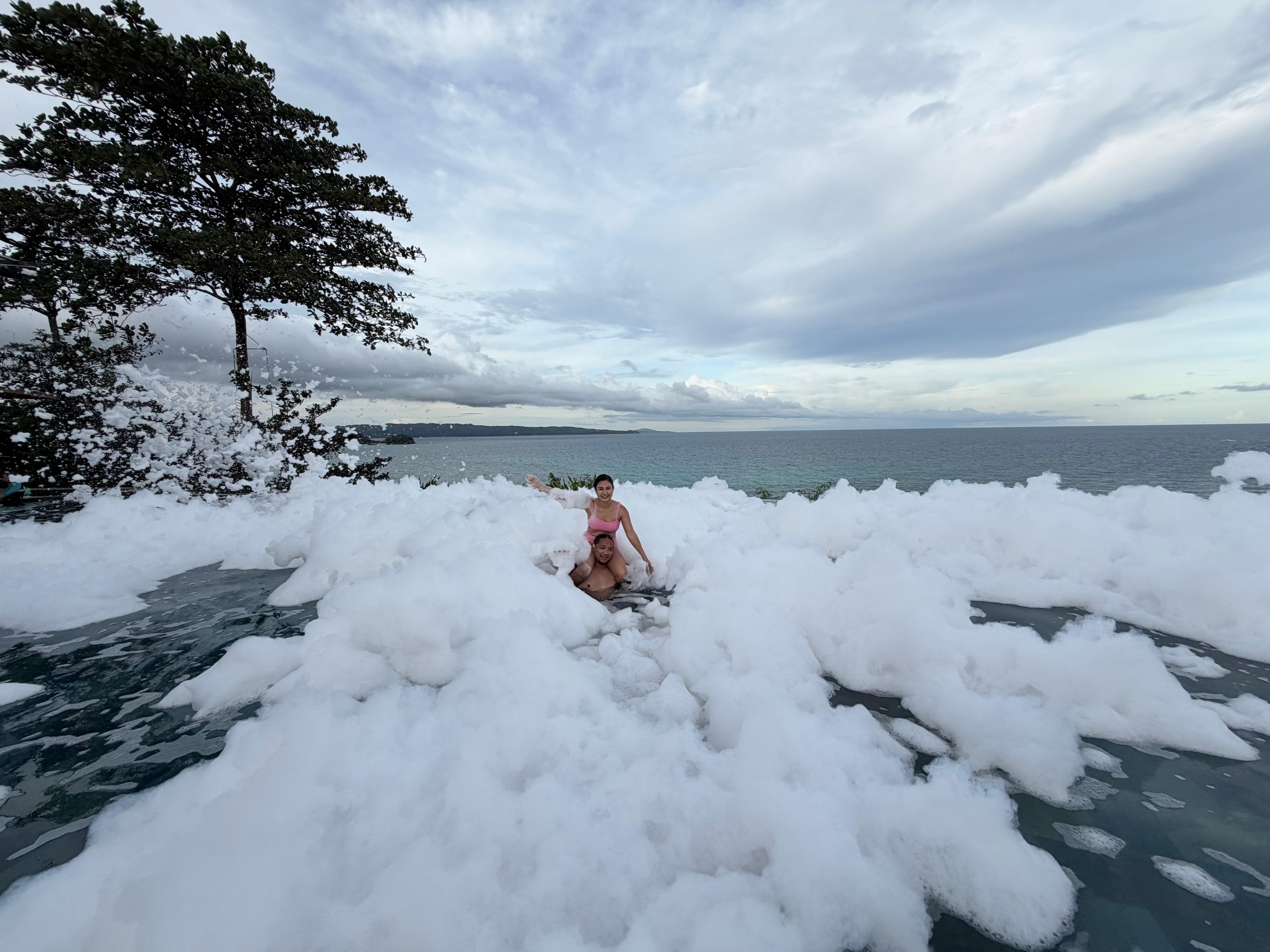 Early for the foam party