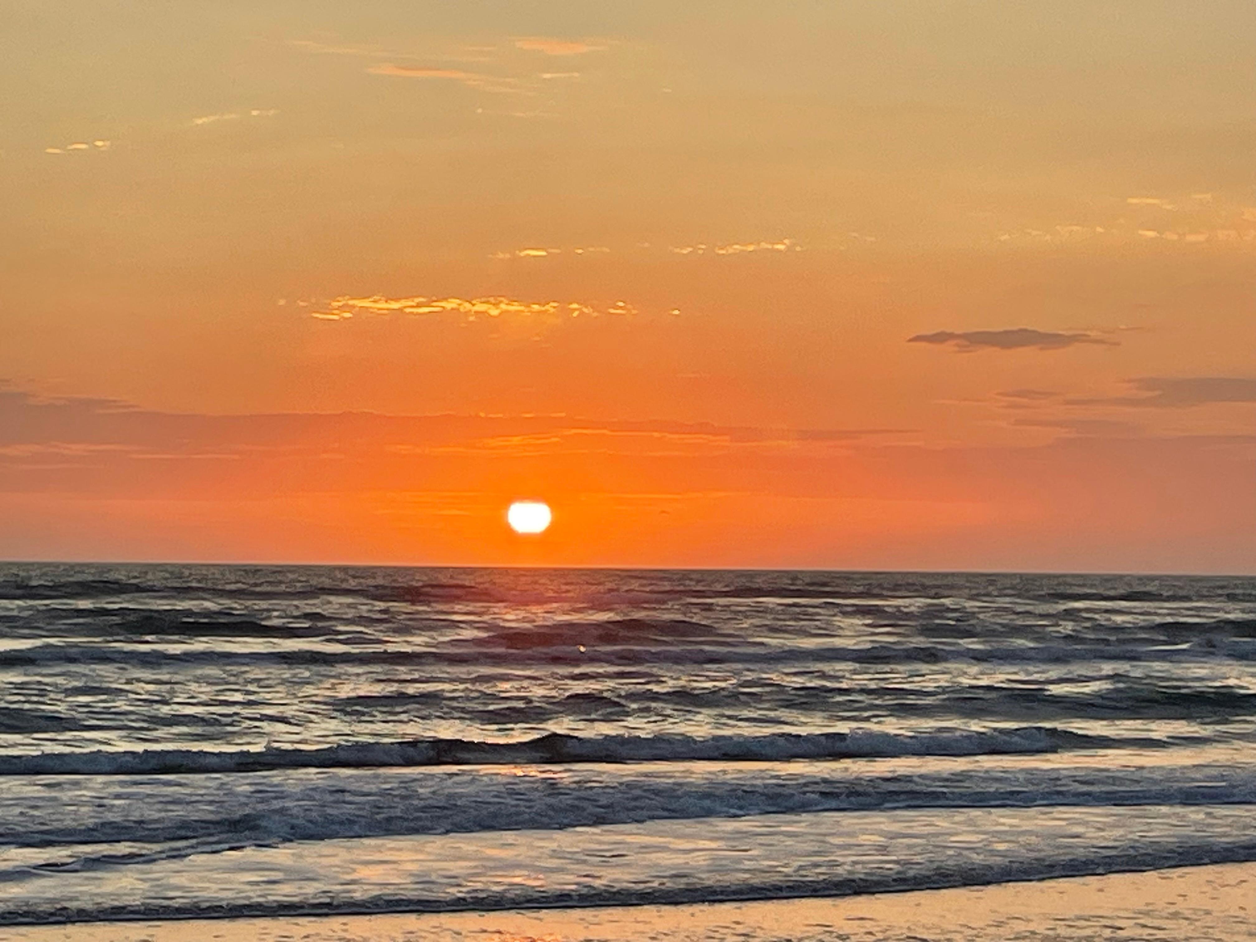 Sunrise this morning