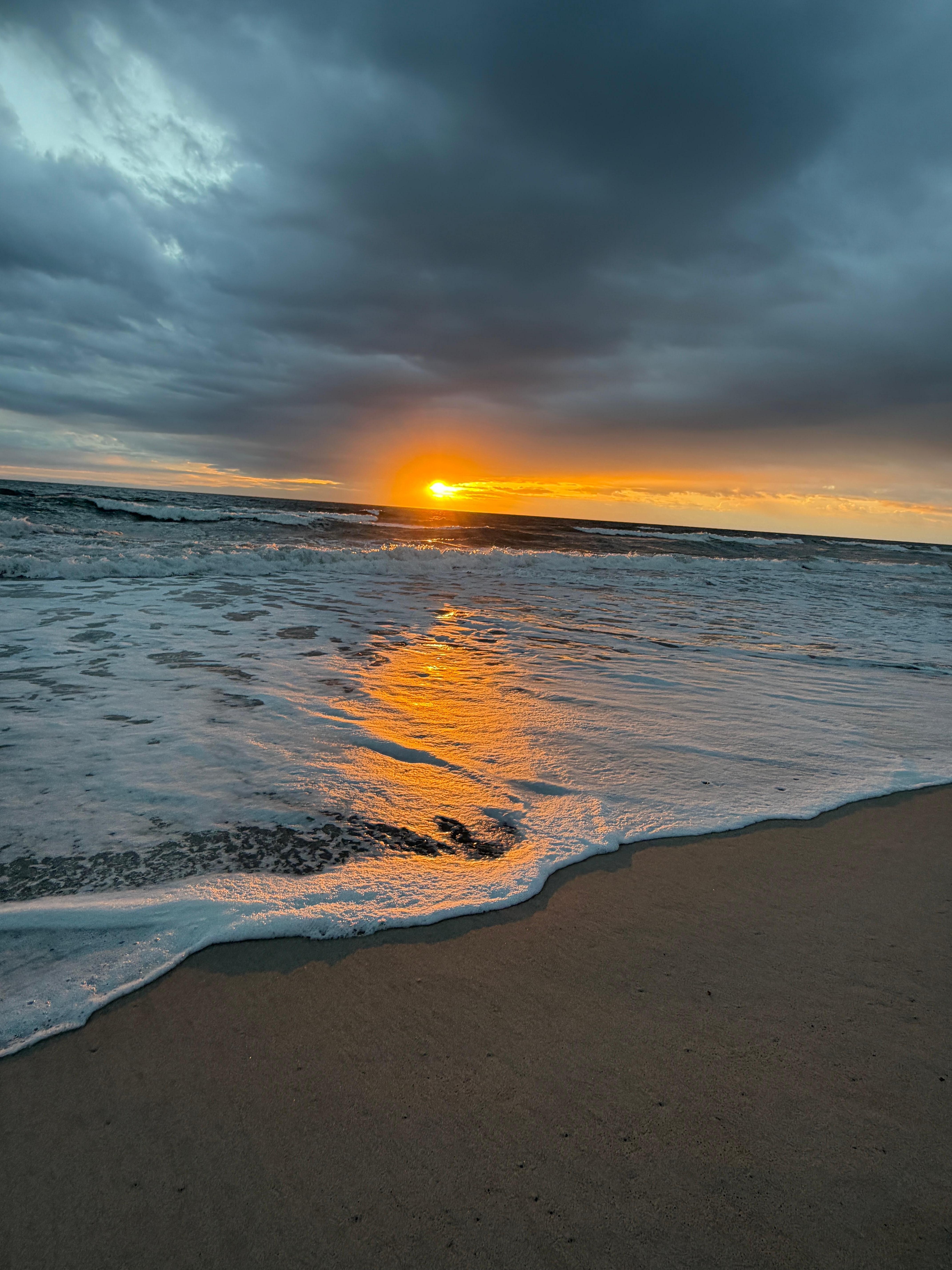 Sunrise right down a few steps