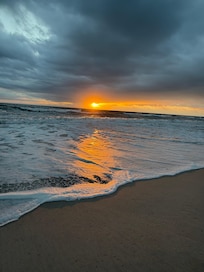 Sunrise right down a few steps