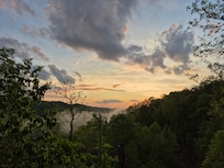 Sunset view after a storm had come through