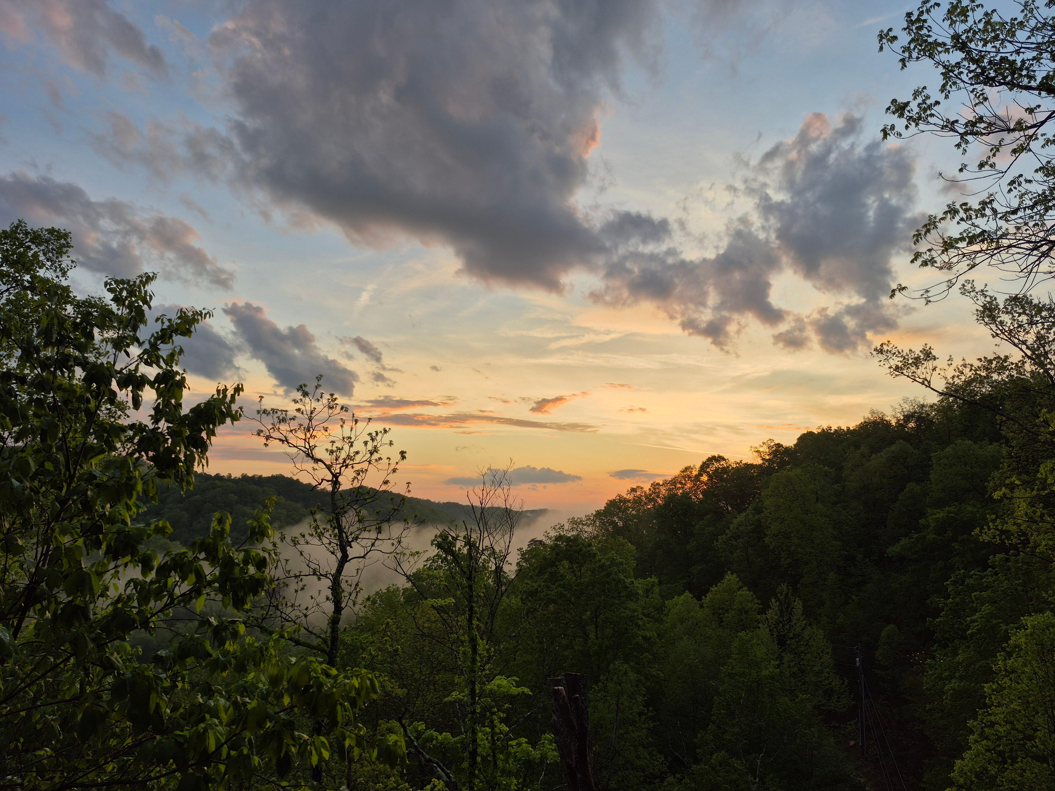 Sunset view after a storm had come through