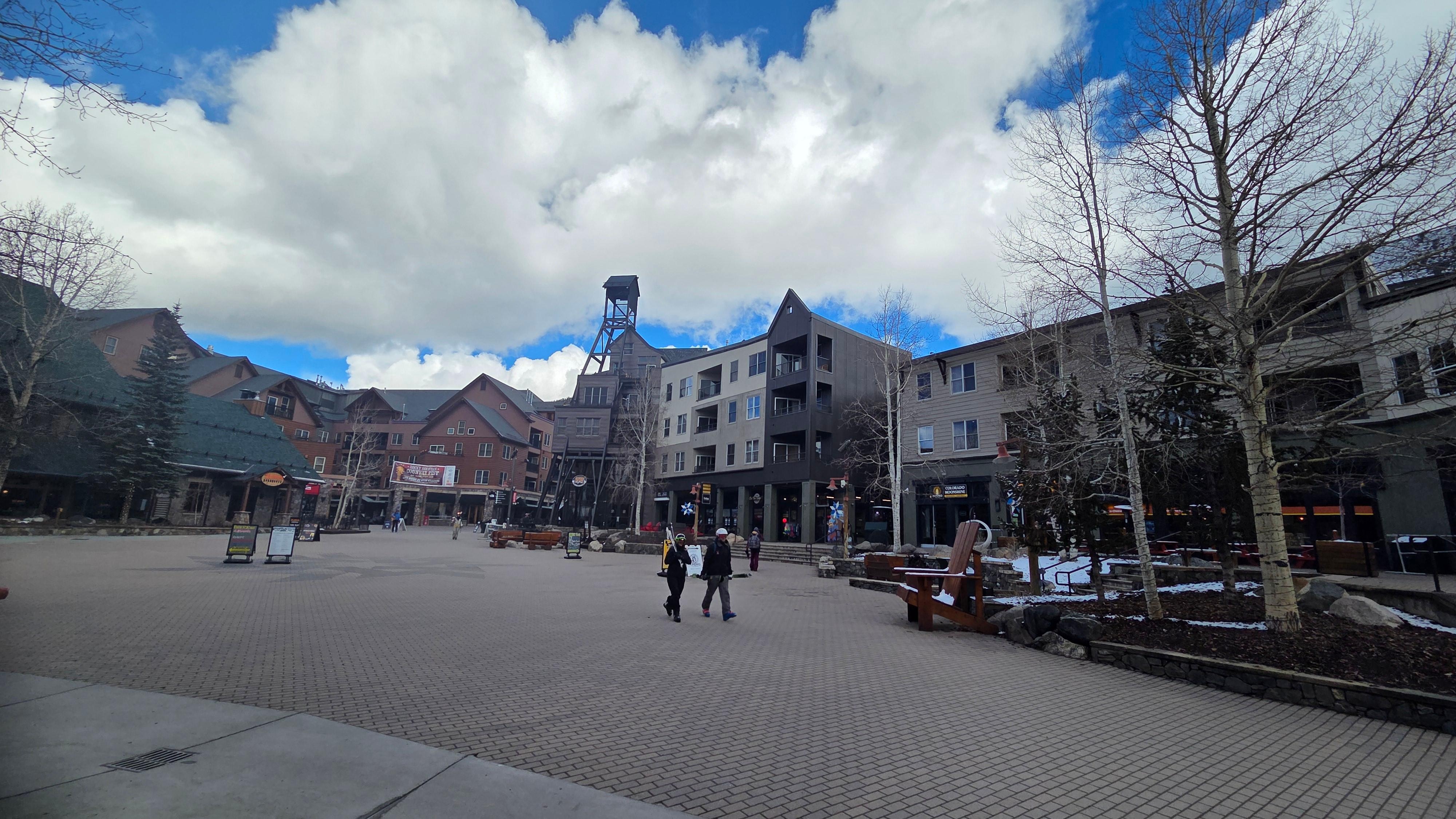 Just a 3 minute walk through the village to the ski slopes.