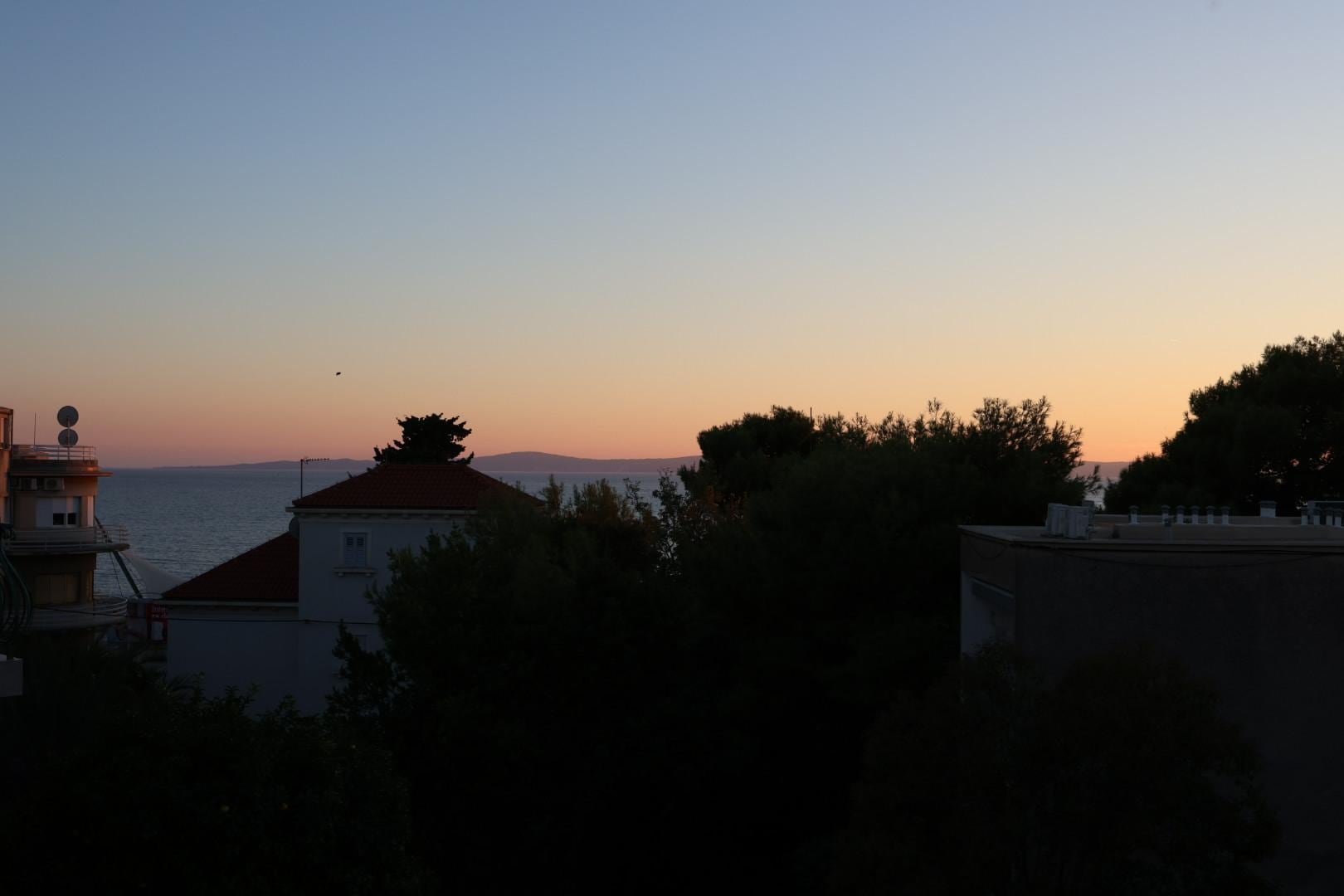 Sunset from the balcony.