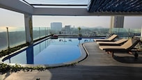 Rooftop pool area