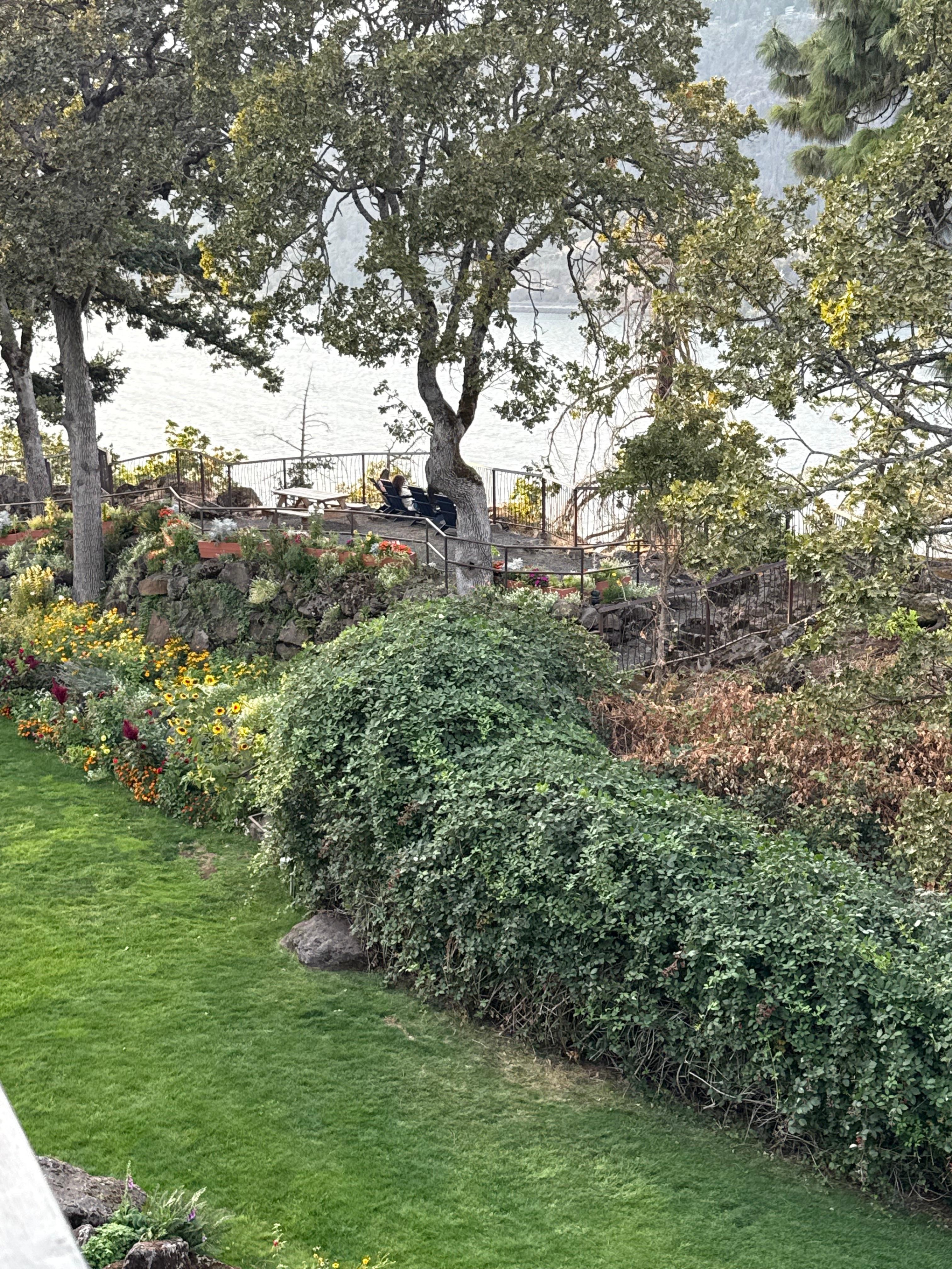 The grounds outside our room