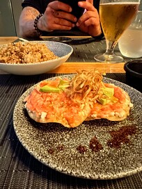 Tuna tostada at Himitsu