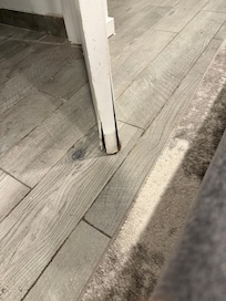 Bedroom bath door sticks will not open fully