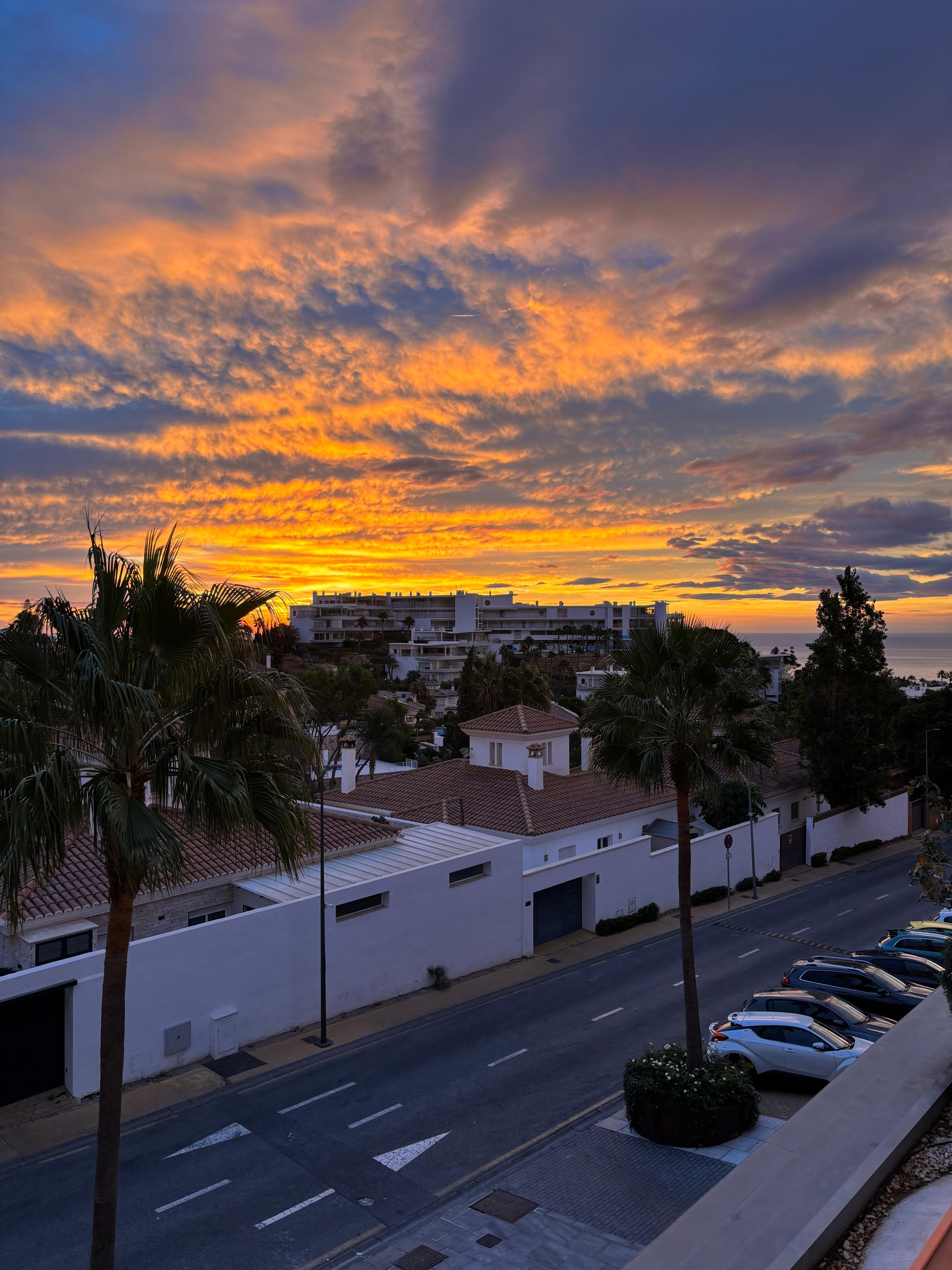 Sunrise view from room