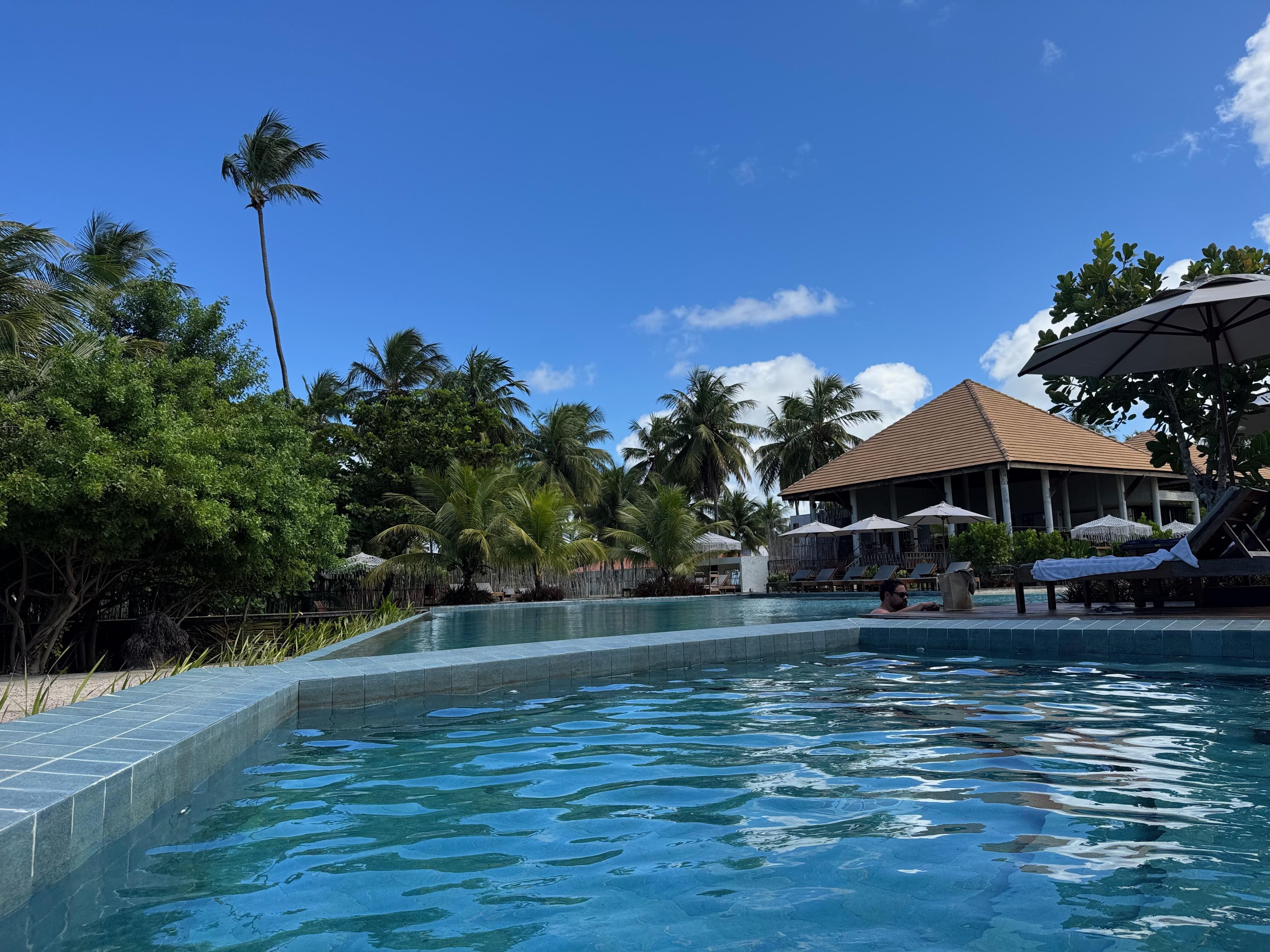 Vista da piscina