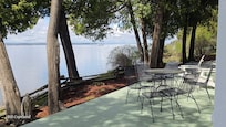 View from the inside and outside seating areas