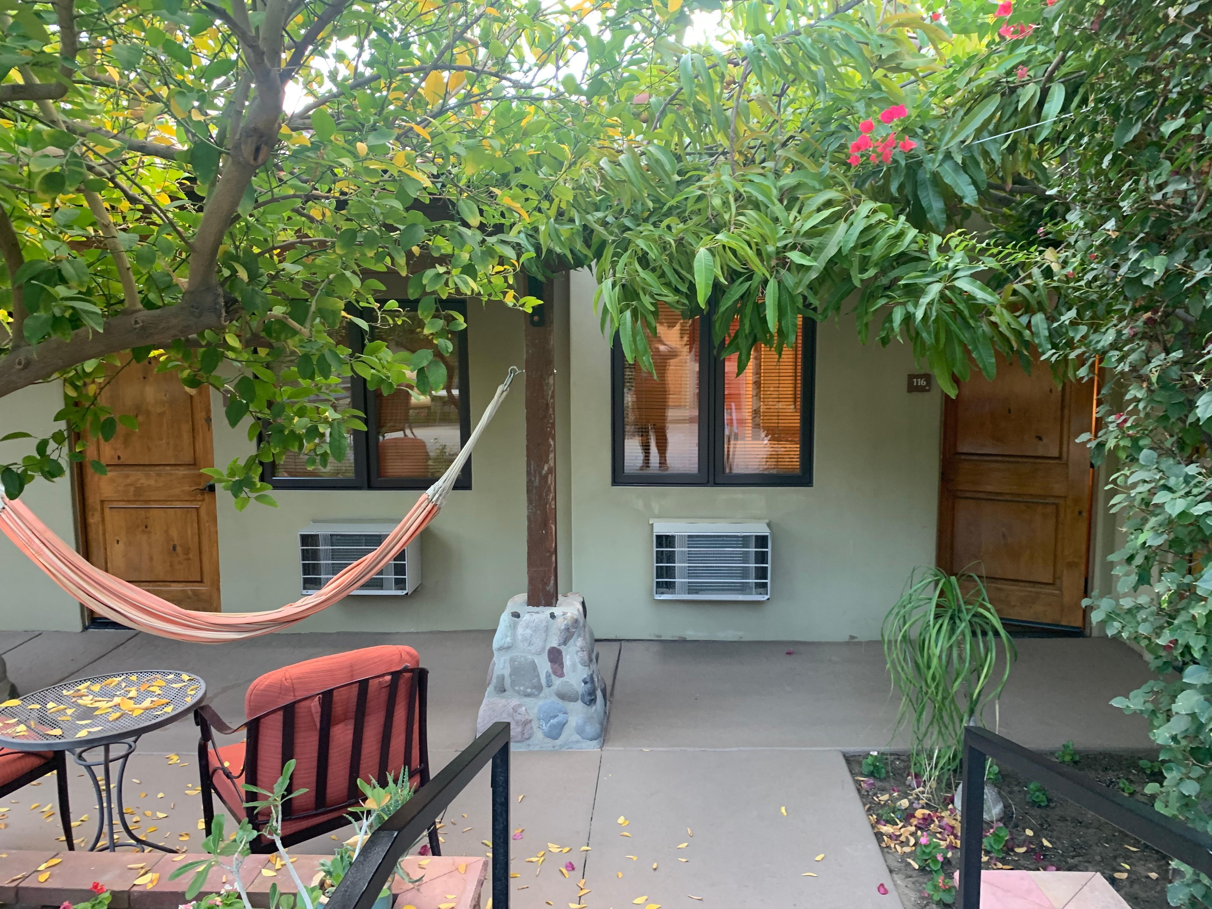 In front of our room