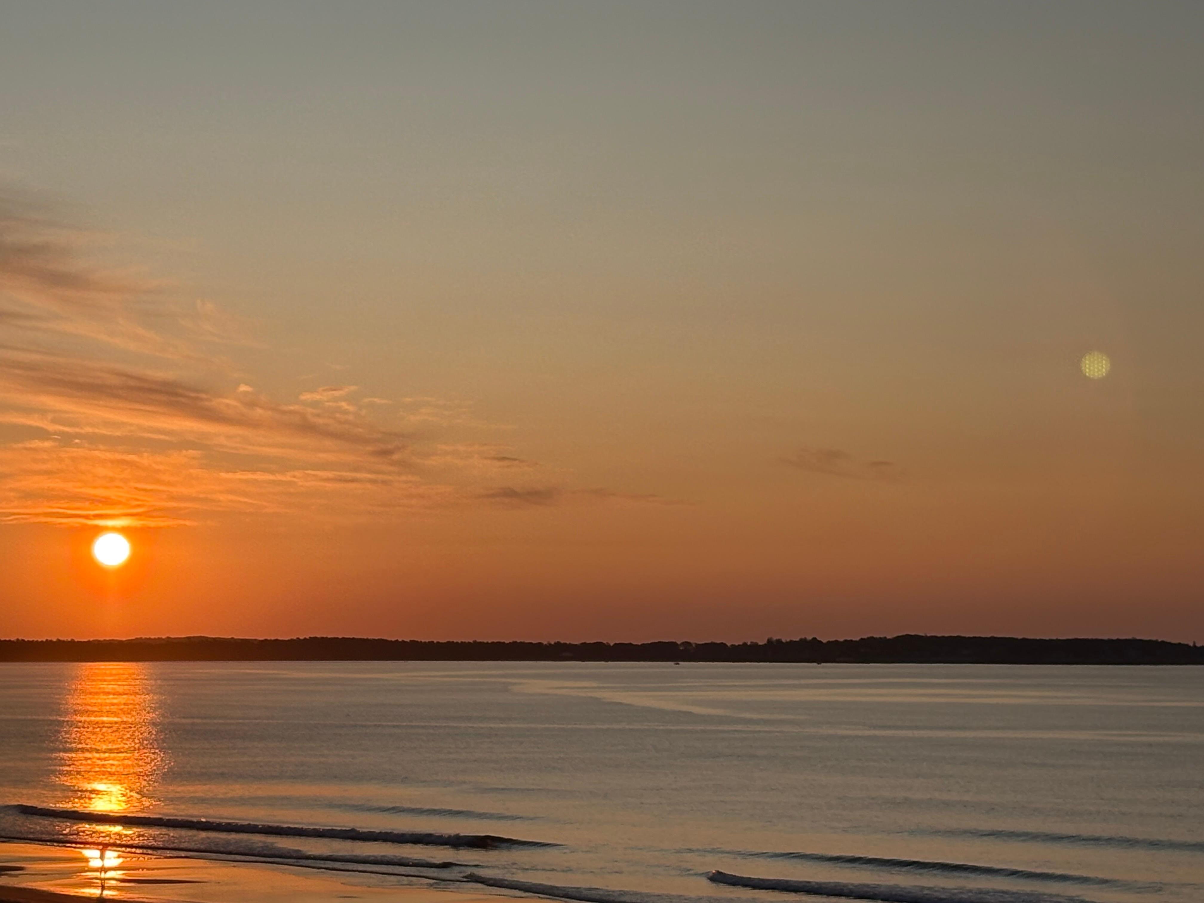 Sunrise view from the condo.