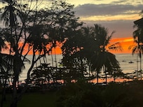 Sunset view from the terrace