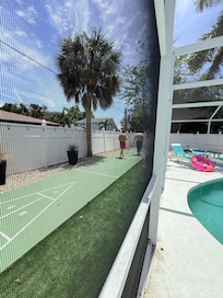 Shuffleboard. My husband and son loved it
