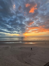 Balcony view at sunrise