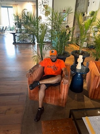 Seating area near the bar