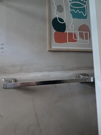 Towel rack is not functional.