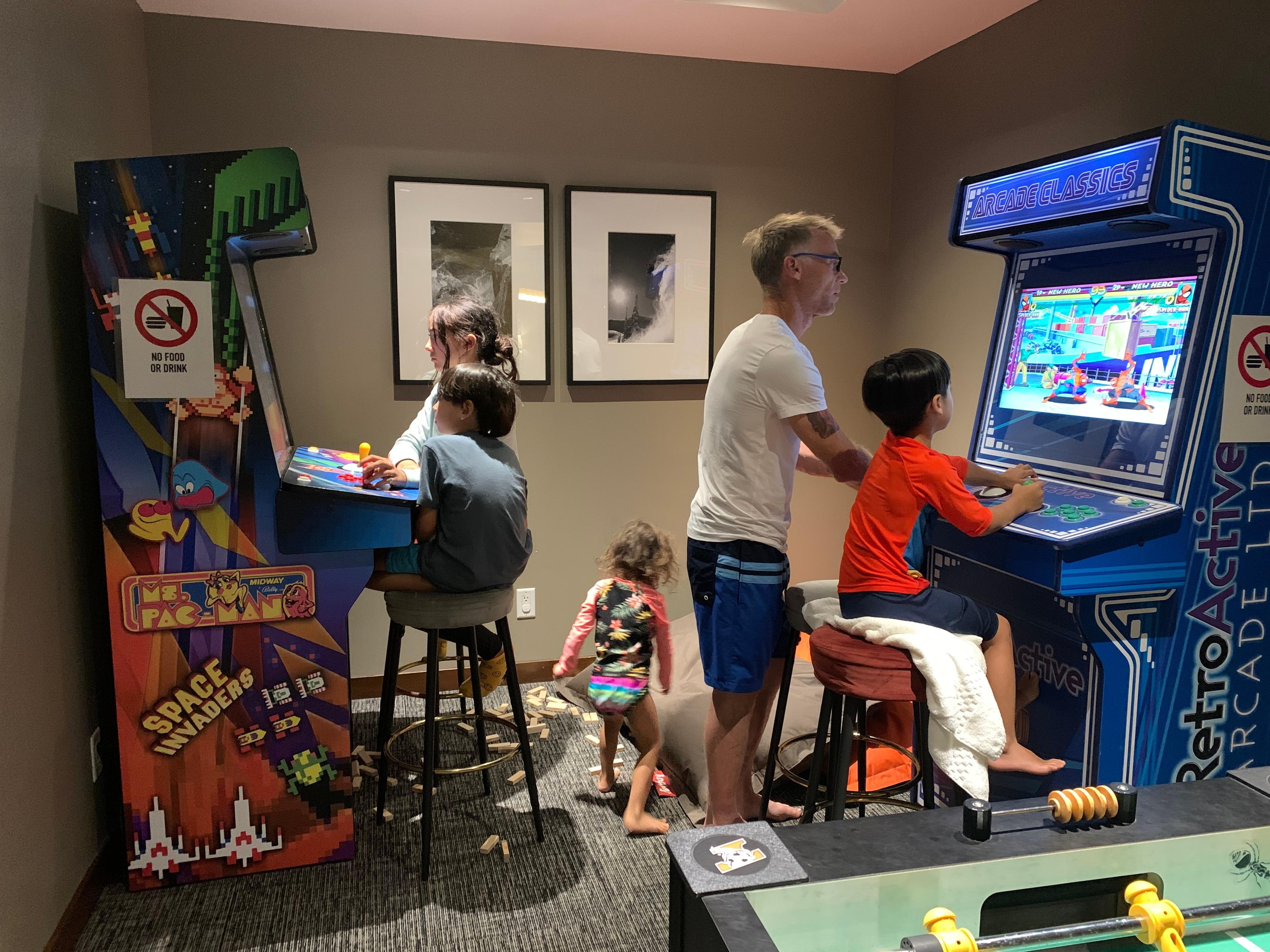 The fun was had in the Game room 