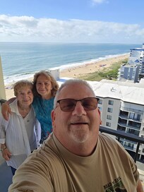 The 3 of us on the last day, smiling but sad.