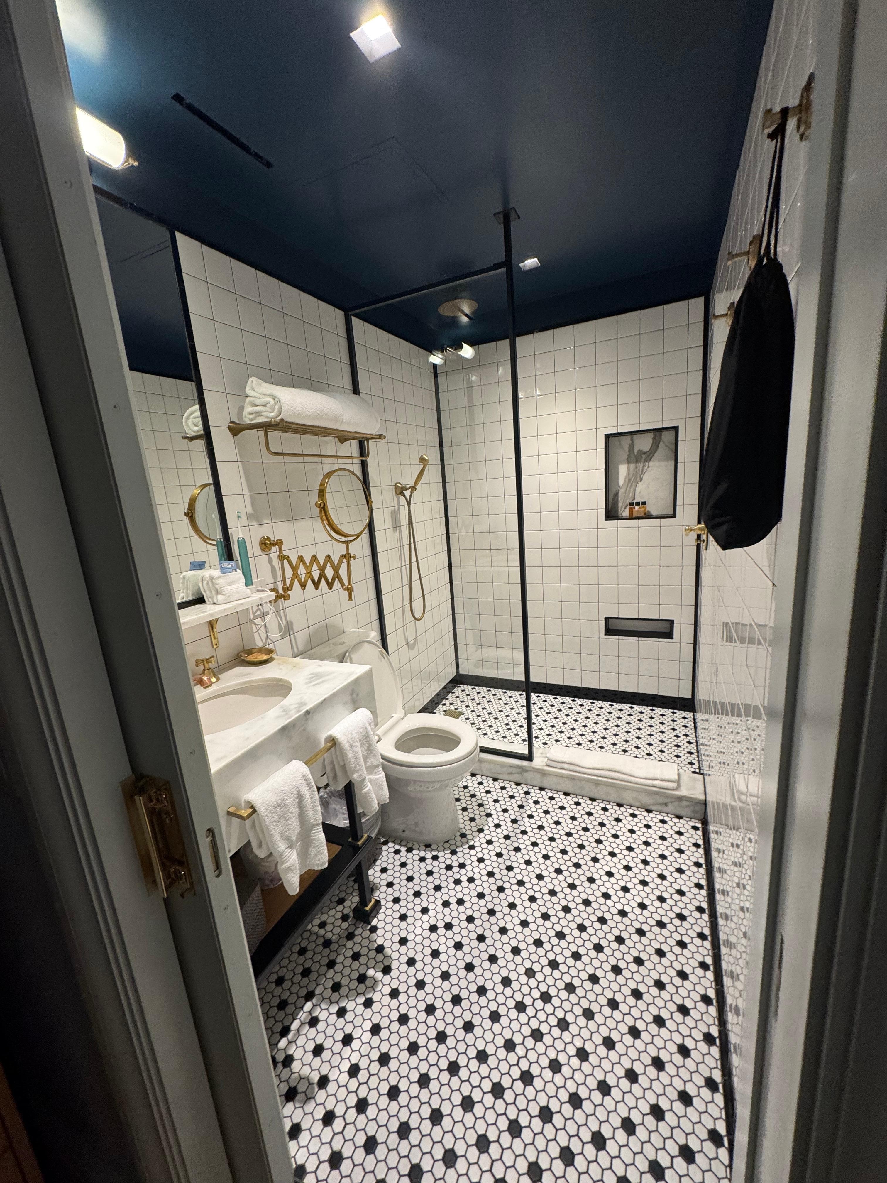 Nice size shower and very clean