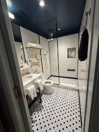 Nice size shower and very clean