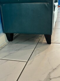 Popcorn and crumbs on the ground upon arrival