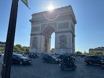 Arc’deTriomphe- short walk!
