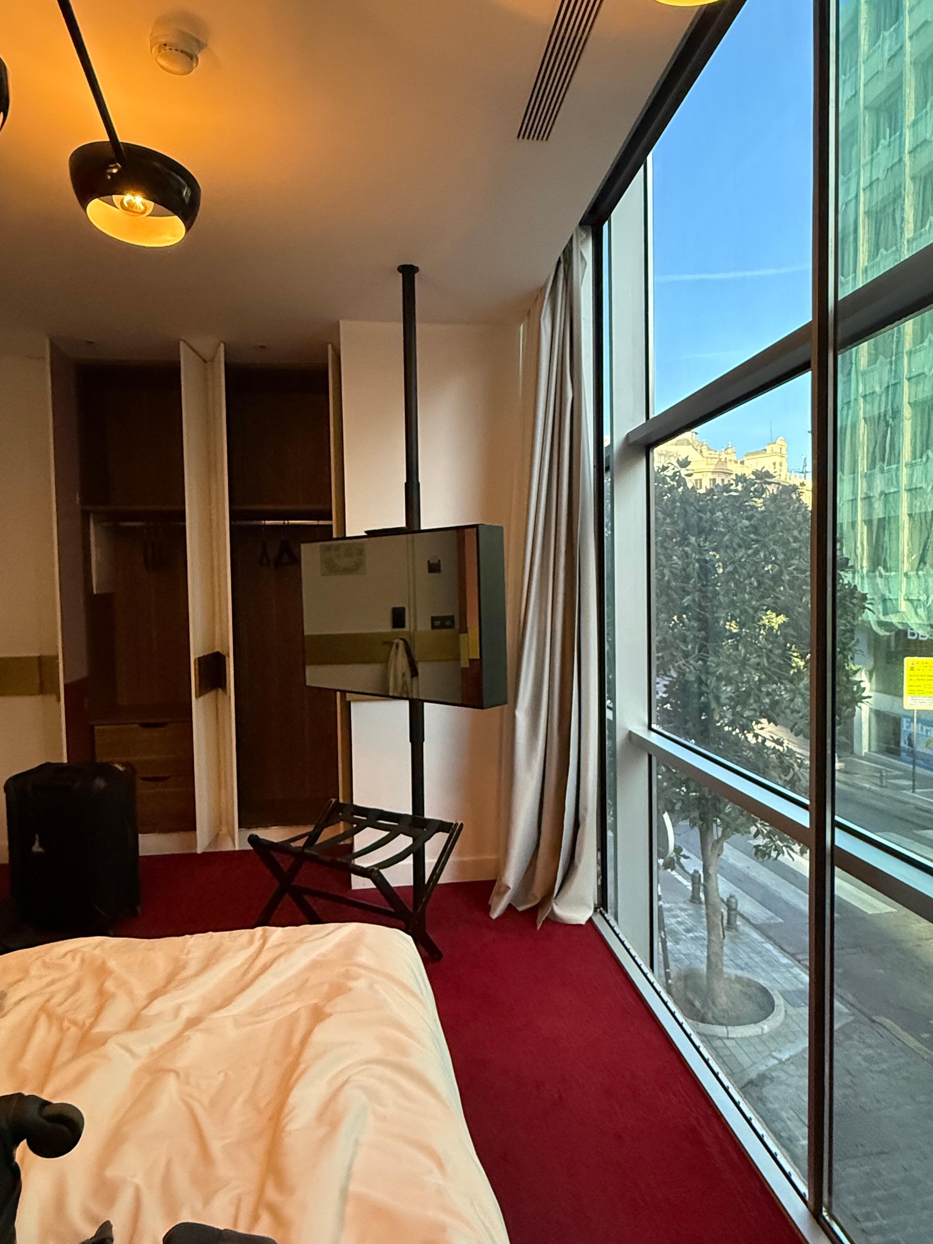 One of the wall of our room was wall to ceiling windows 