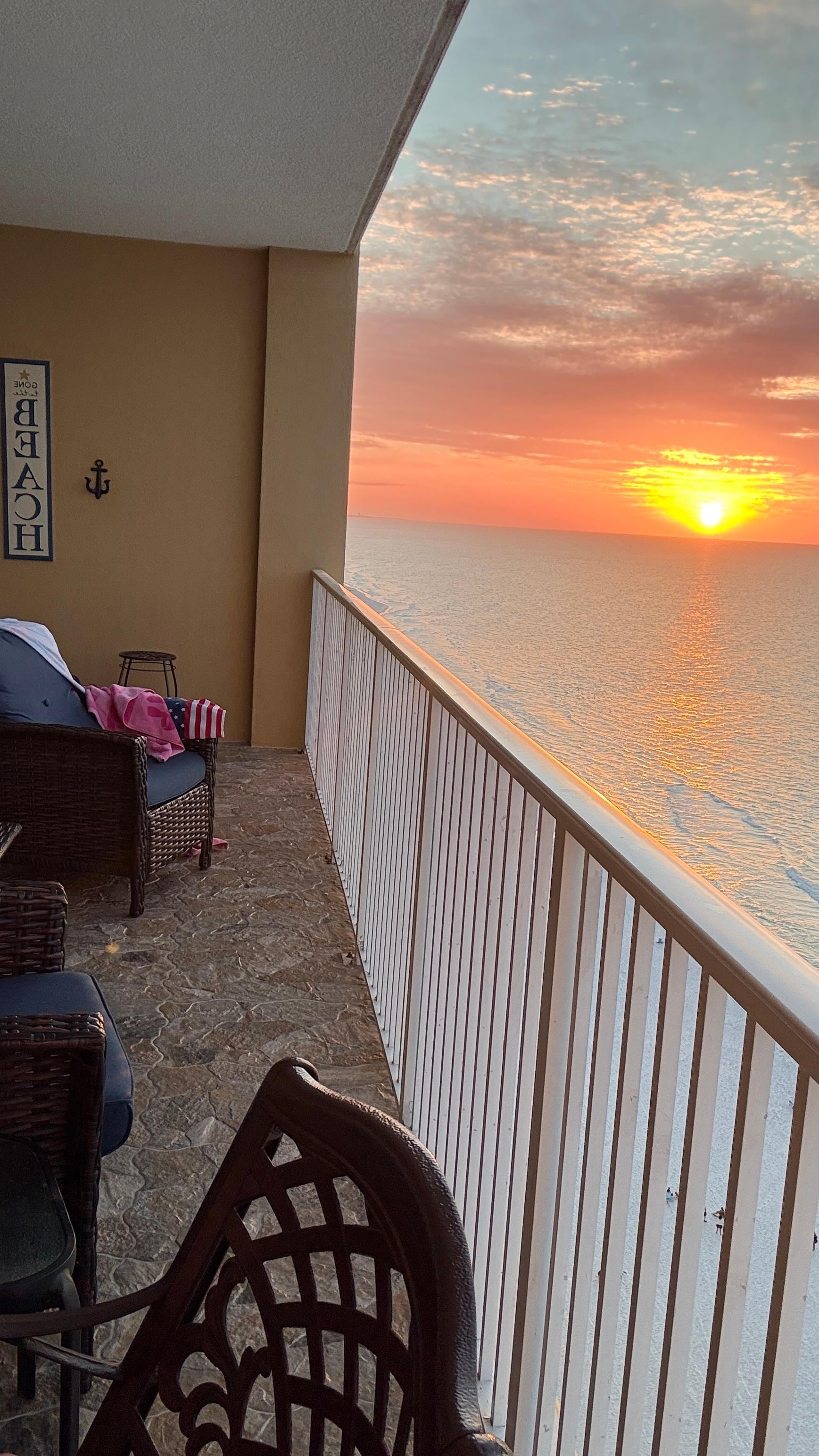 Balcony sunsets