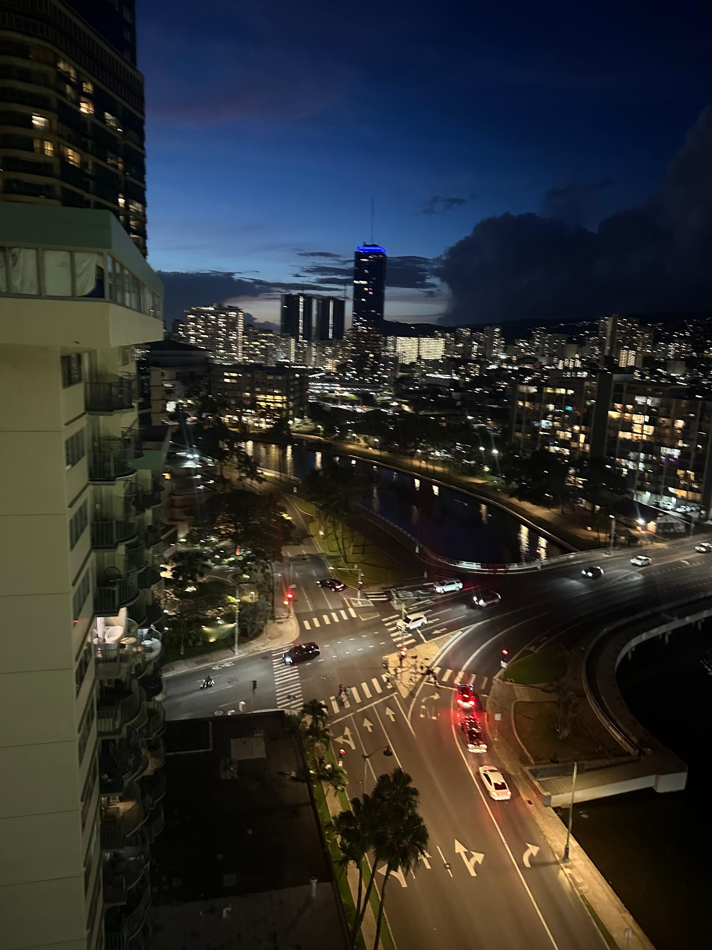 Night view from the room