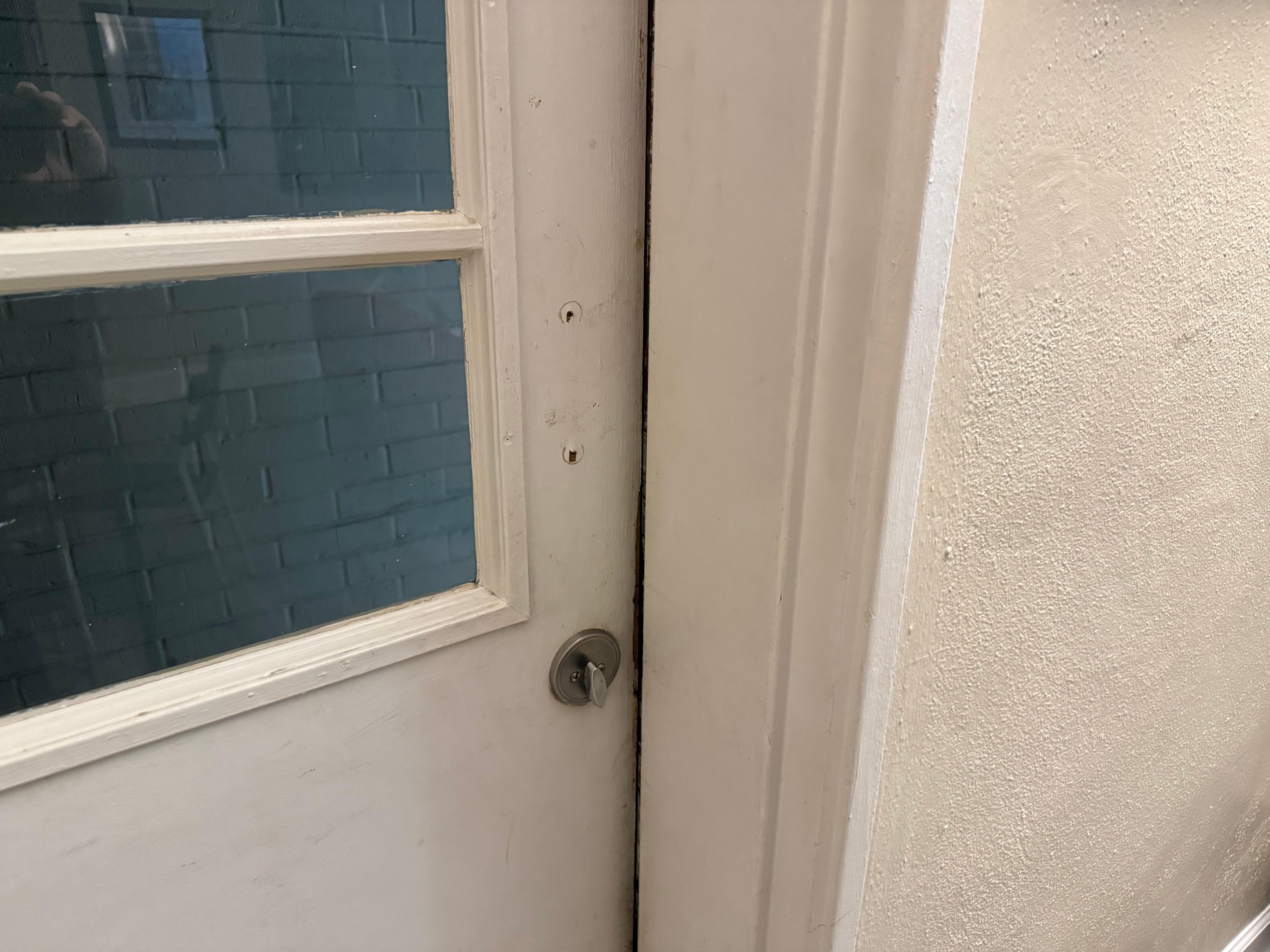 Broke patio door