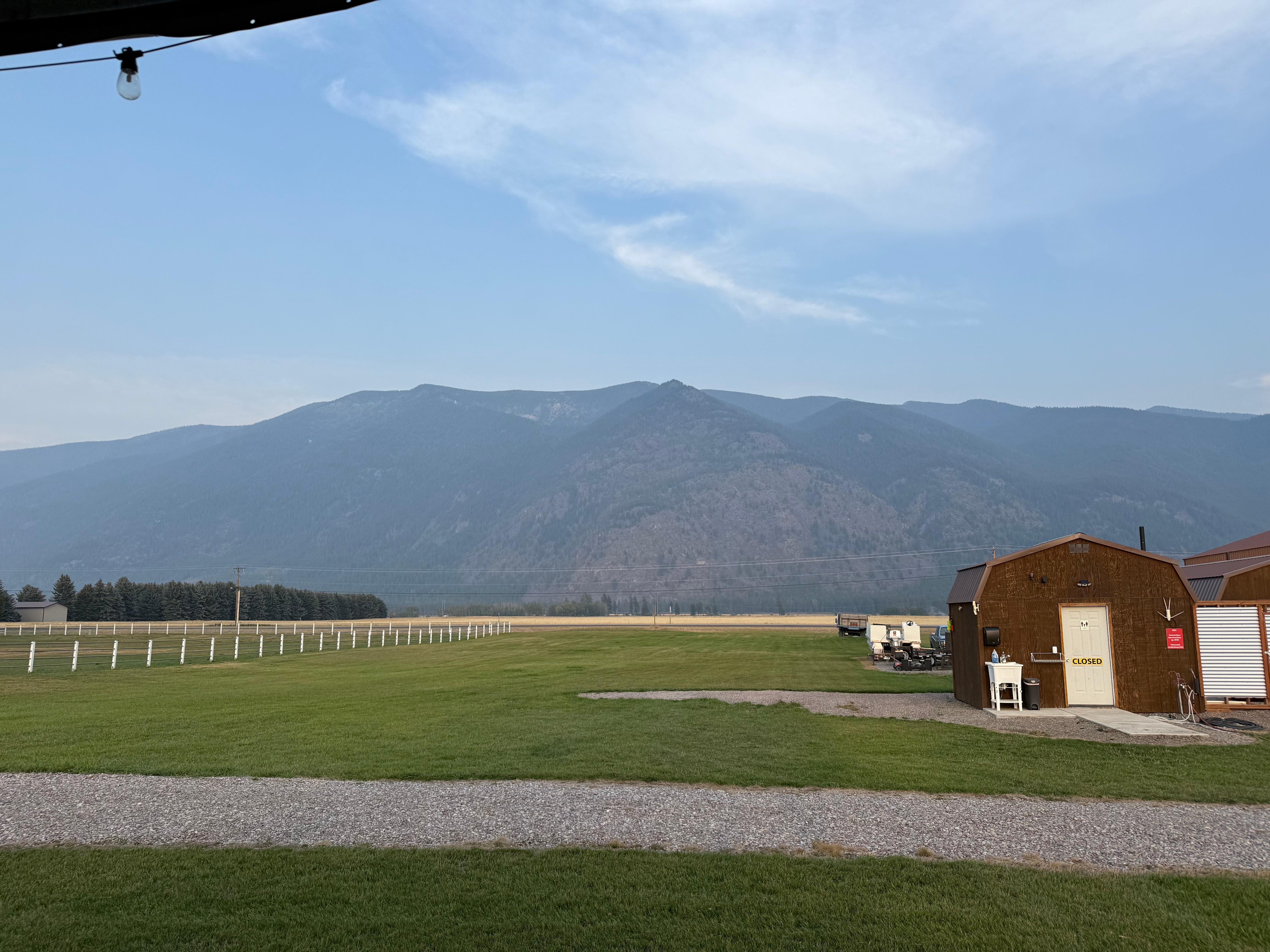 View from the outdoor seating 