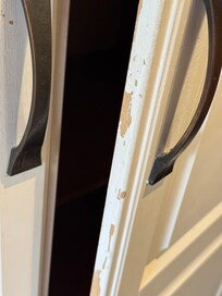 General disrepair in the room.