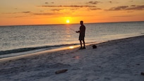 Sunset at the ocean