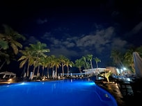 Pool at night