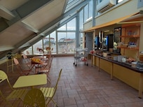 Stupenda terrazza panoramica per la colazione a buffet