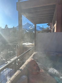 View from hot tub.