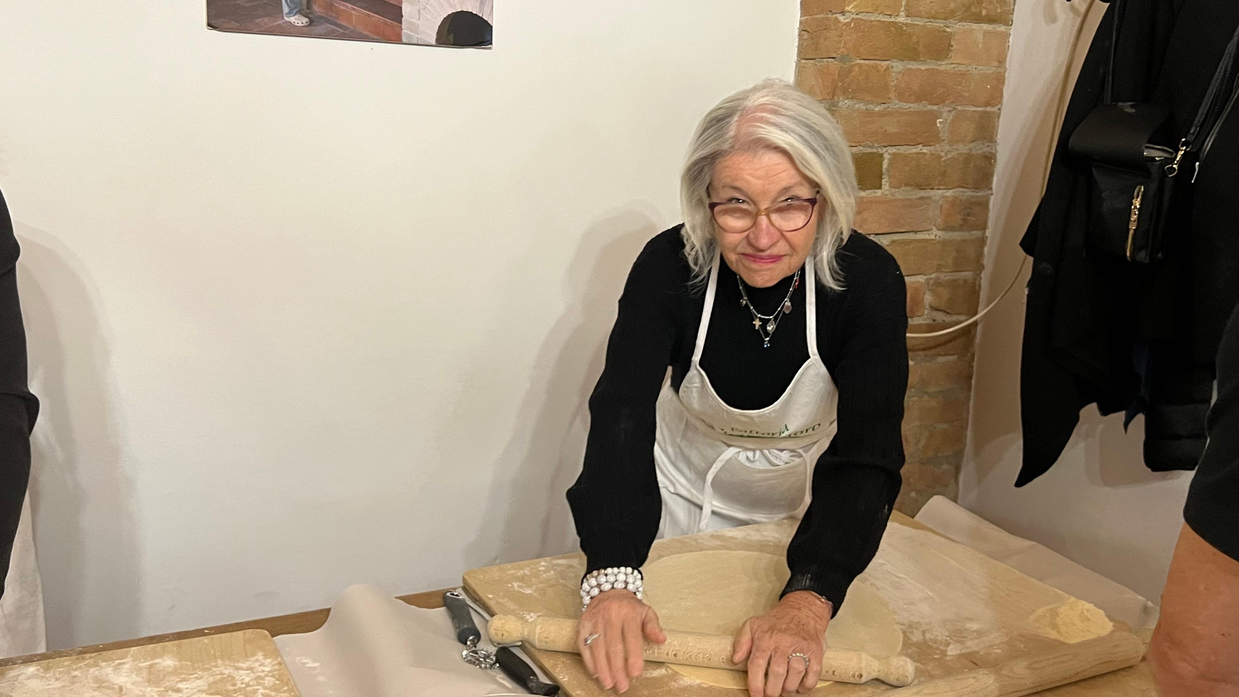 Pasta making at Fattoria Poggio Alloro 3 minutes from Villa