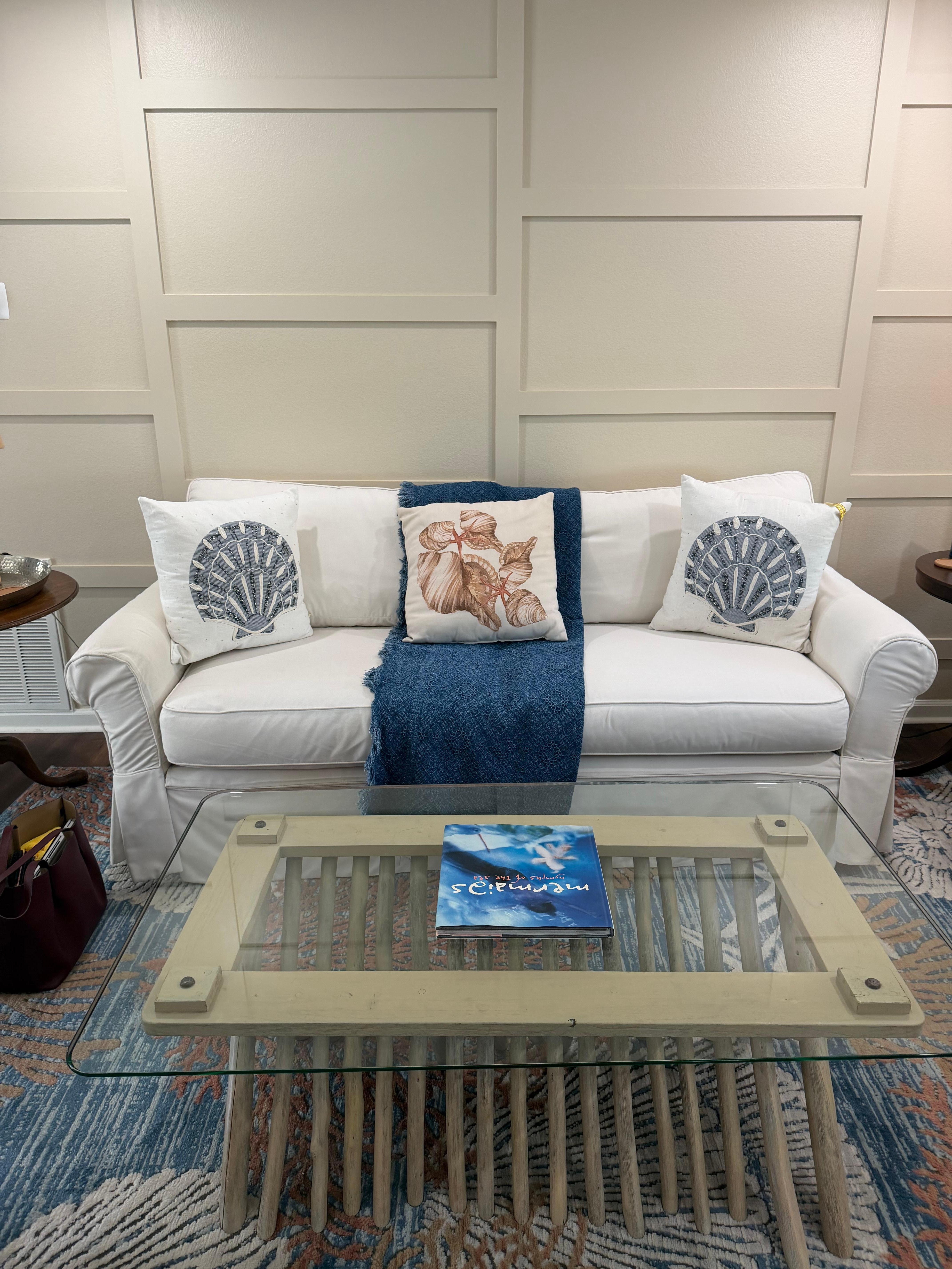 One sofa in the living area. 