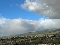 View of the mountains from the lanai