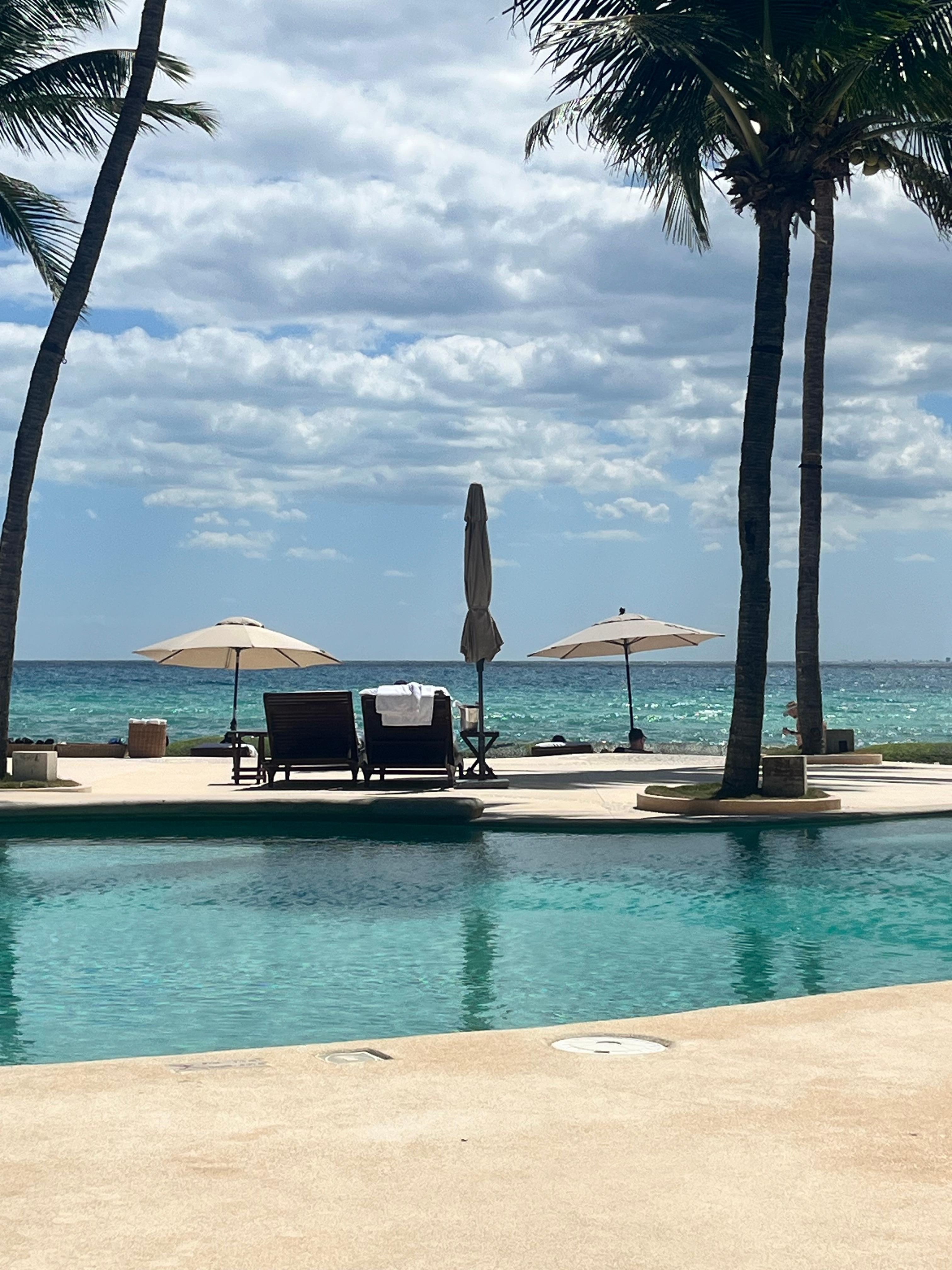 View of ocean from the pool