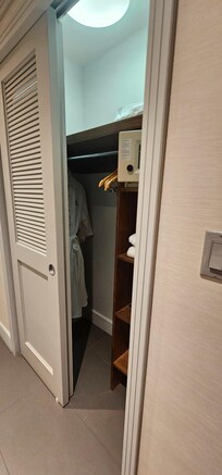 Safe inside the closet