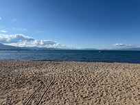 View from the beach outside the room.