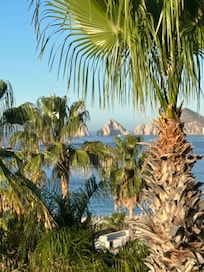 View of The Arch from the condo’s balcony