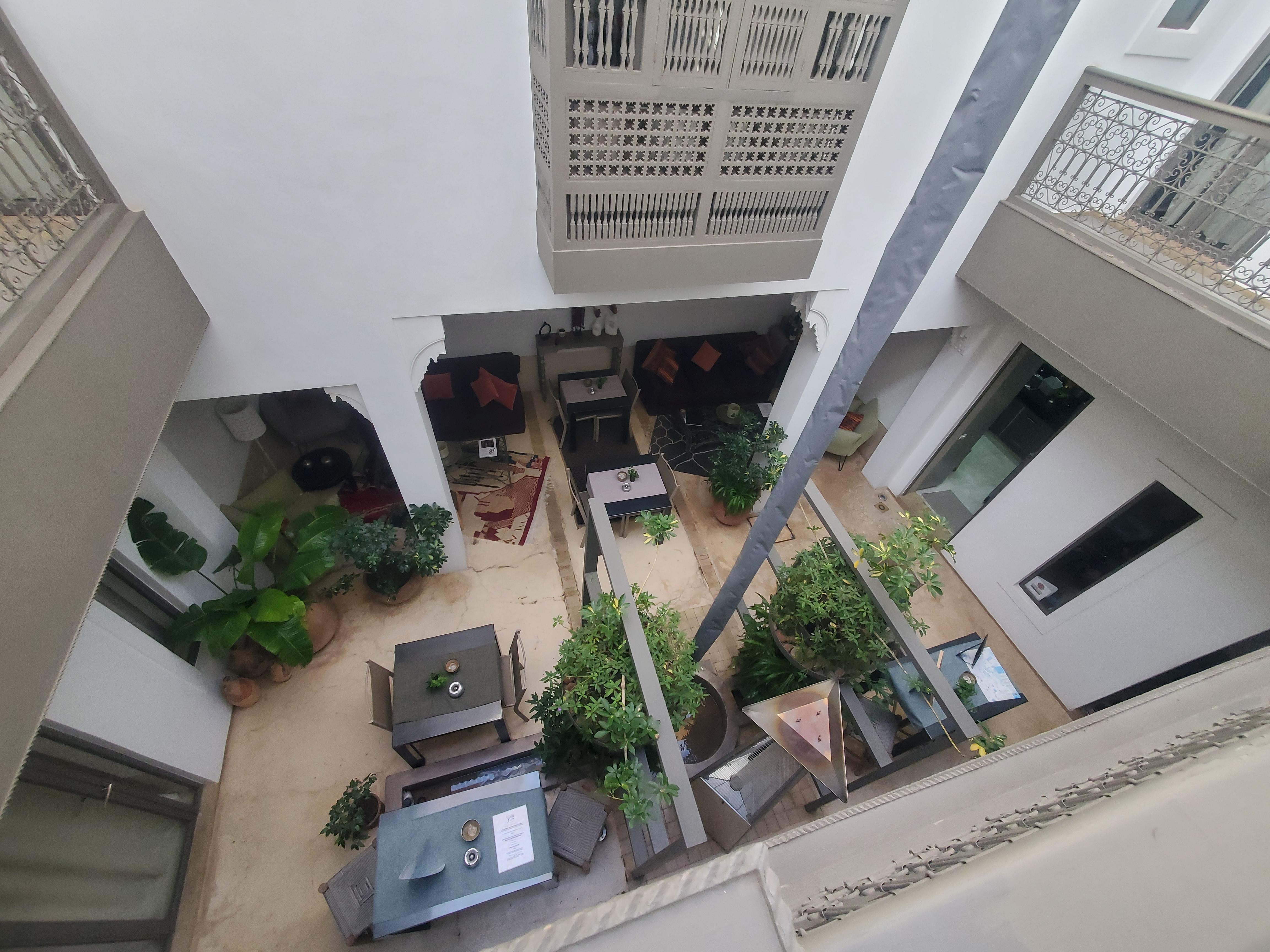 From balcony going to the rooms on the first floor