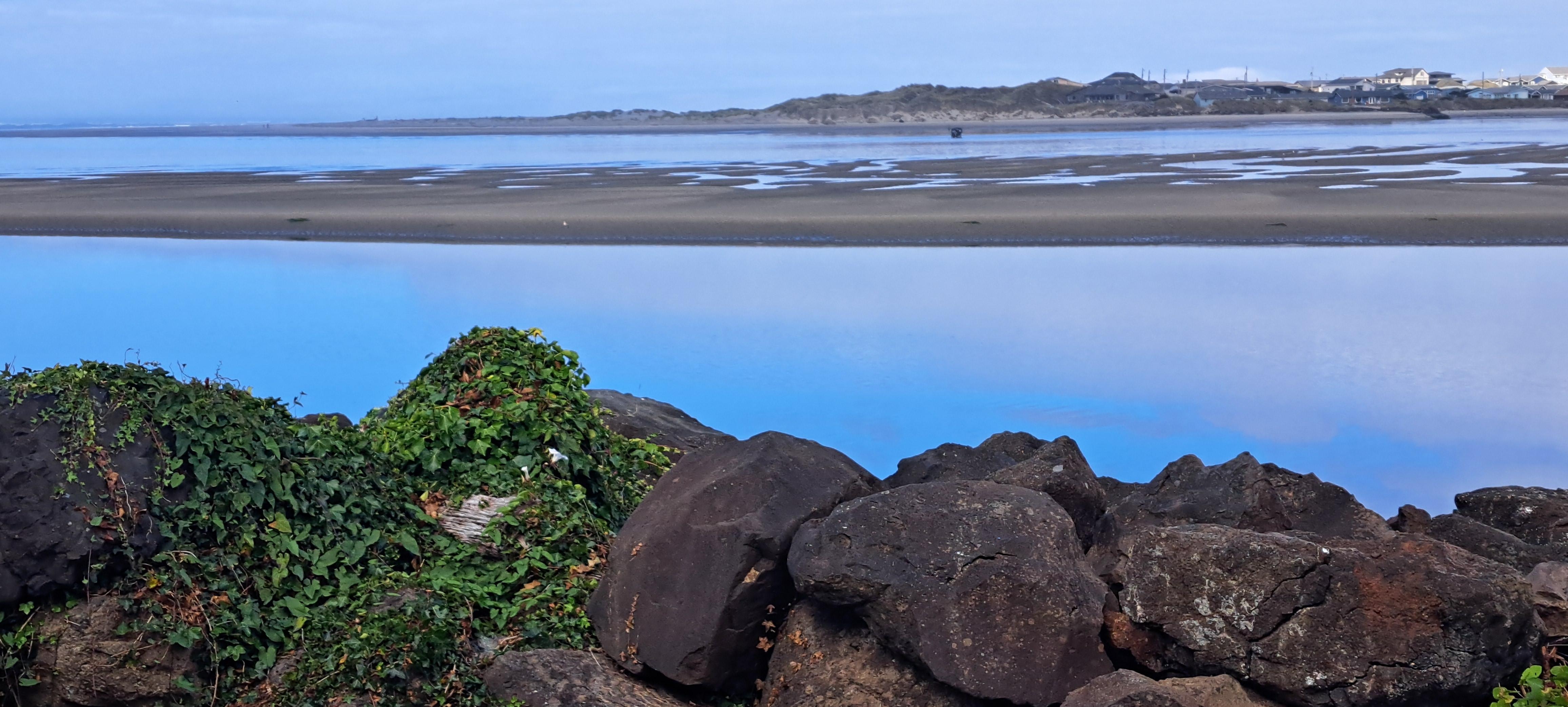 The difference of what you see between high and low tide is very dramatic 
